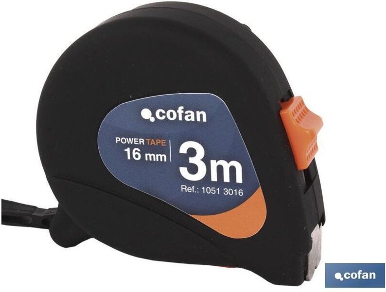 Rutschfestes Maßband: 16 mm x 3 m