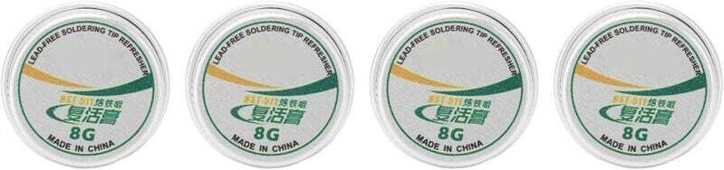 Pâte Nettoyante Rafraîchissante Pour Pointe De Soudure 4 Pièces Poudre D Étain 20g