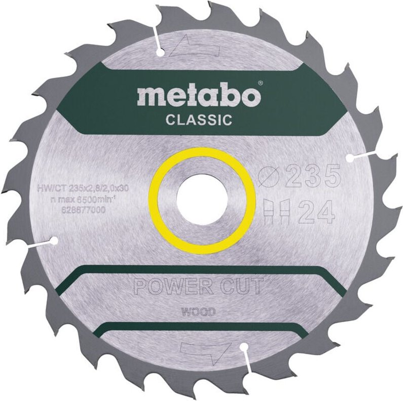 Metabo Sägeblatt "power cut wood - classic", 235x30, Z24 WZ 18° (628677000)