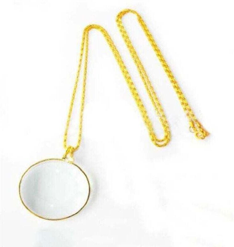 Stück Vergrößerungsmonokel, optische Linsenkette, hängende Vergrößerungsglaskette, Schmuckkettenlupe, tragbare Hängelupe...