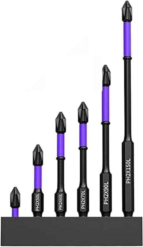 Hochwertige, robuste und leistungsstarke Magnetspitze, 6 rutschfeste und stoßfeste Bits mit Schraubendreher, magnetische...