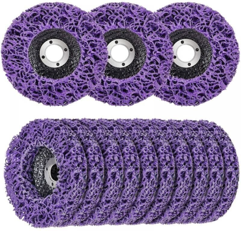 Packung mit 10 (115 x 22 mm) CSD Schleifer-Reinigungsscheiben - Zur Oberflächenbehandlung oder Farbentfernung für Winkel...