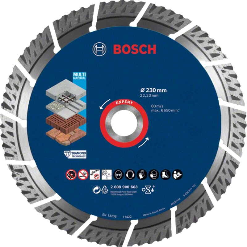 Dia ts MultiMat 230x22.23x2.4x15 ex - 2608900663 - Bosch