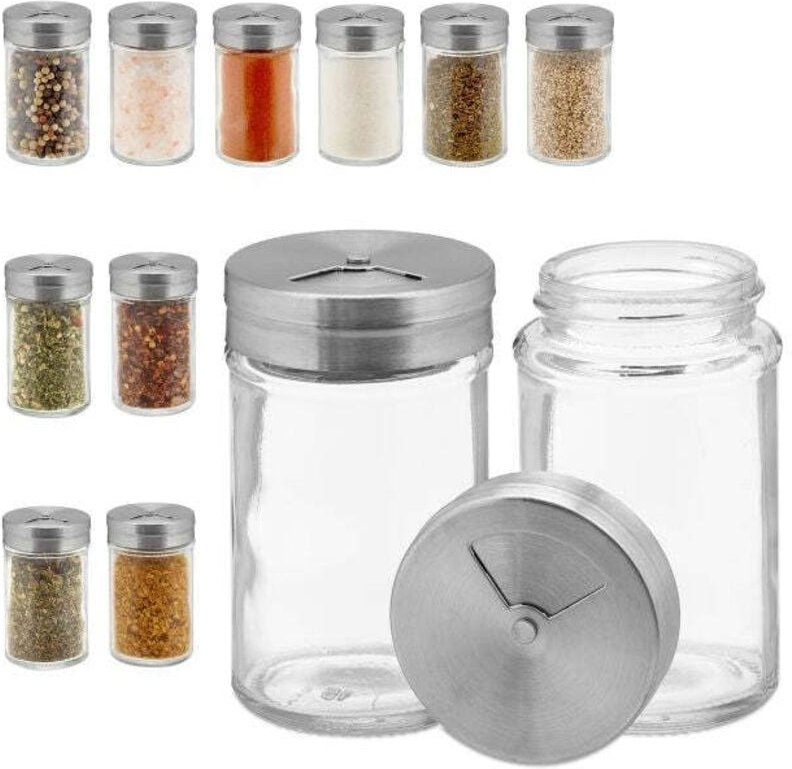 Set of 12 spice jars