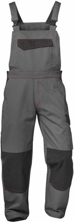Gr .52 ZULTE TWILL-LATZHOSE grau ZULTE TWILL BIB TROUSERS