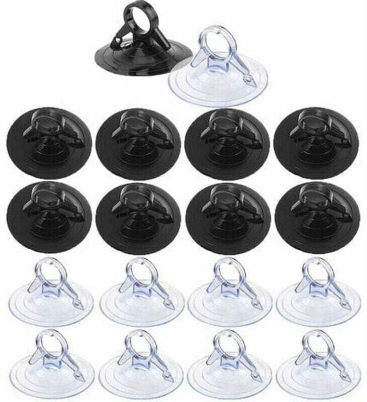 45-mm-Saugnapf, 60 transparente Saugnäpfe, Auto-Saugnapf ohne Haken, kleiner transparenter Saugnapf für Auto-Sonnenblend...