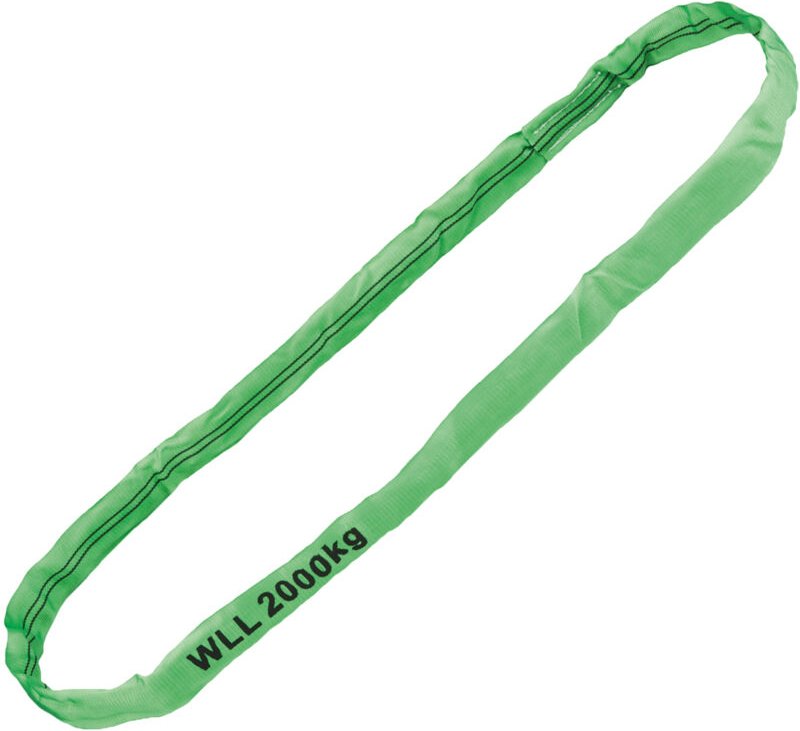 Rundschlinge, wll 2000 kg, Polyester, Länge: 3 m, sf 7:1, en 1495-2, Grün