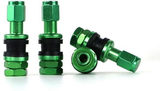 Ventil OMP Aluminium grün 4 uds