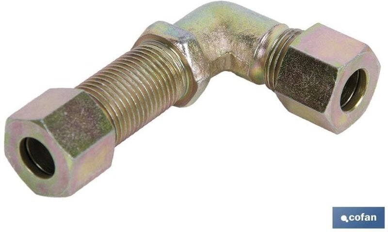 Gebogene Rohrverschraubung 15 - Gewinde 22 x 1,5