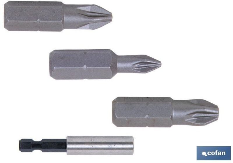 Bit-Sortiment 1/4 Pz-1-2-3x25 + Adapter