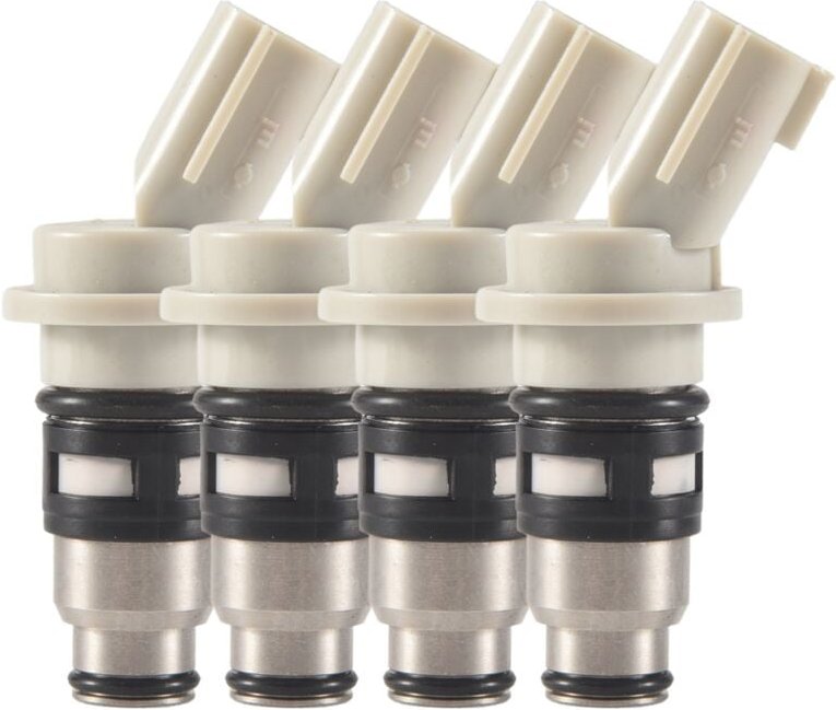 Tlily - 4PCS Auto Kraftstoff Injektor Zubehör für März K11 1,0 1,3 Fließheck 1992-2003 16600-41B00 A46H02