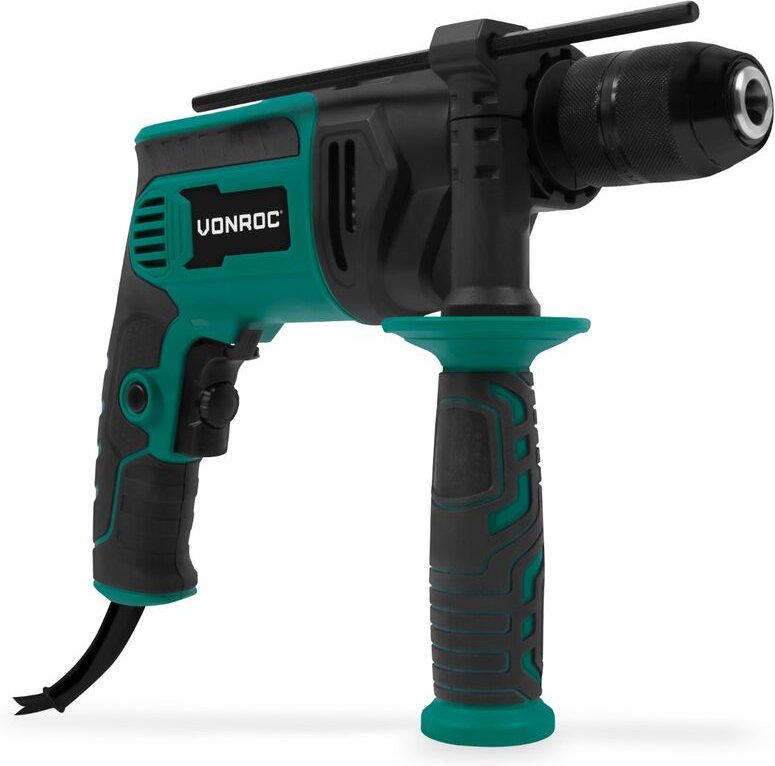 VONROC Schlagbohrmaschine 850W - Bohrhammer - Inkl. Tiefenanschlag und Seitengriff