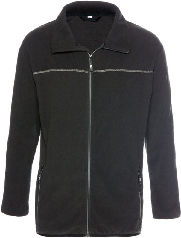 Microfleece-Jacke BERGEN schwarz Größe 3XL