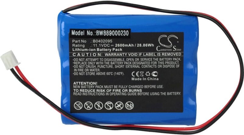Vhbw - Akku kompatibel mit Medsonic MSCPR-1A Medizintechnik (2600mAh, 11,1V, Li-Ion)