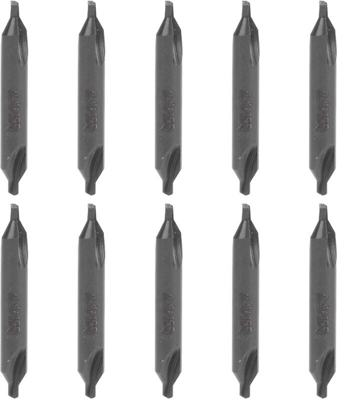 10 Zentrierbohrer Typ A, HSS-Holzbearbeitungswerkzeug für Dreh- und Fräsmaschinen, 2,5 mm Spitzendurchmesser, Zentrierbo...