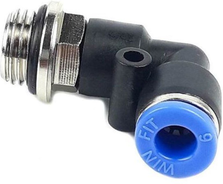 Plastikstopfen vom Typ L, Schnellanschluss von 6 mm, Außengewinde von 1/4 Zoll