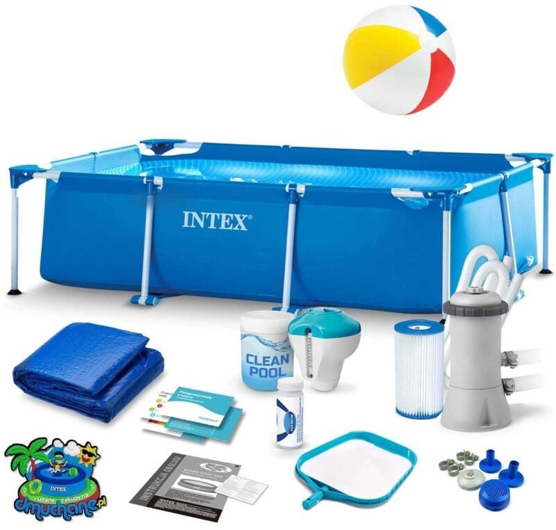 Rahmengartenpool 220 x 150 x 60 cm 15 in 1 INTEX 28270