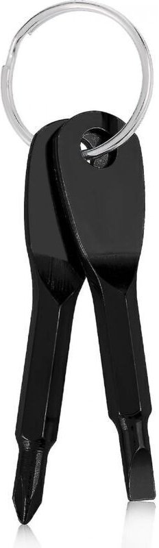 Mini-Schraubendreher-Schlüsselanhänger, 2 Stück, tragbarer Kreuzschlitzschraubendreher, Multifunktionswerkzeug