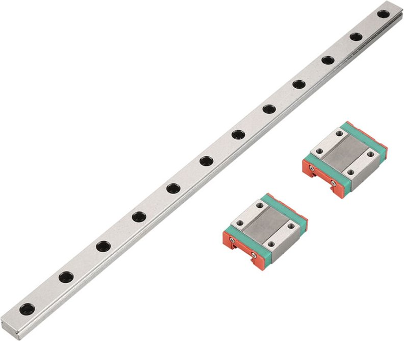 1 Miniatur-Linearführungsschiene MGN12, 300 mm lang und 12 mm breit, 2 Gleitblöcke MGN12B