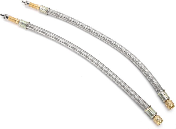 Cryfokt Lange, flexible Reifenventilverlängerung 300 mm/11,8 Zoll für bequeme Anwendung, 2 Stück, geeignet für schwere F...