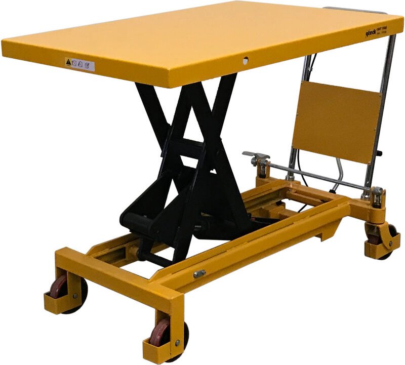qteck Scherenhubtisch SHT-Serie PU/Single mit Plattform 1200x800mm und 1500kg Hubkraft