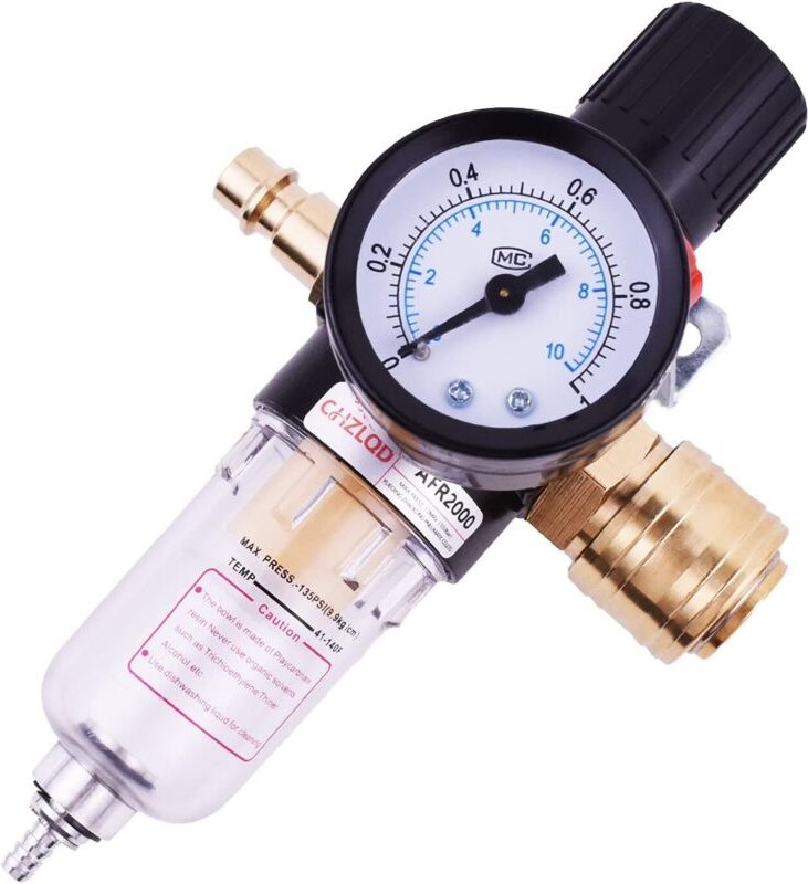 Kompressor-Druckregler 1/4, Luftkompressorfilter, Kompressor-Luftfilter für Druckluftkompressoren und pneumatische Werkz...