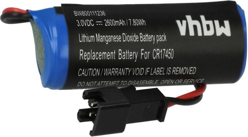 Vhbw - Akku Ersatz für Wallingford TH559EDV410R, 37858 für plc Programmable Logic Controller (2600 mAh, 3 v, Li-Ion)