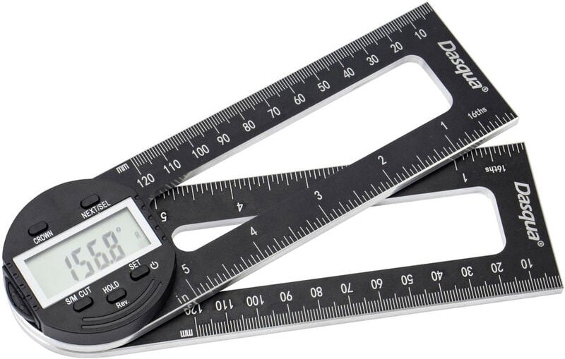 Dasqua 1804-6771 Digitaler Winkelmesser für Gehrungssägen 280 mm 360 ° 1 St.