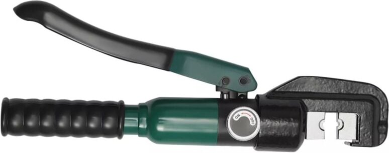 10 Tons Hydraulische Presszange Crimpzange 4-70 mm² Zange Kabelschuhe Zange mit 8 Sätzen der Crimpformen, Soliertem Grif...