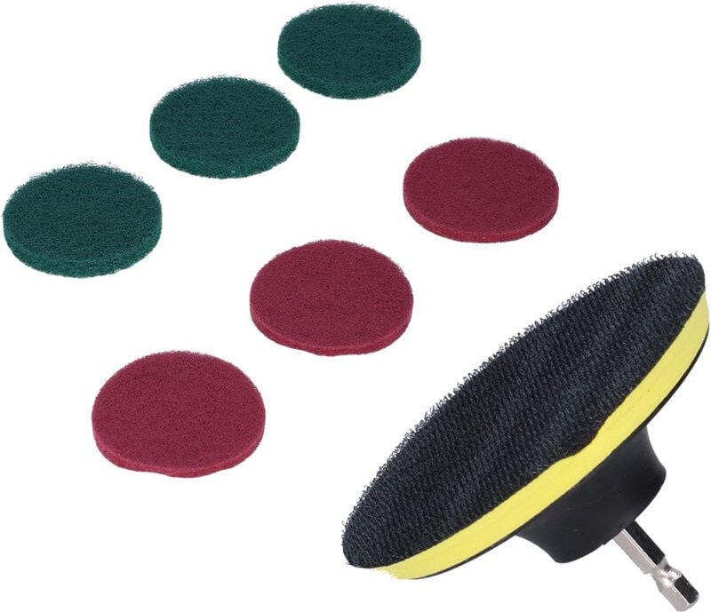 4-Zoll-Scheuerpad-Scheibe, Polierscheibe, selbstklebend, Schleifzubehör für Haushaltsmöbel aus Holz
