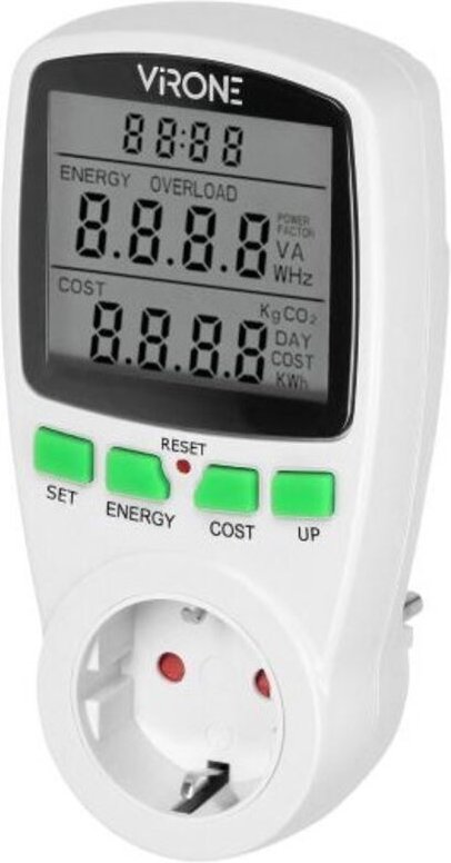 Orno Einzel-Tarif-Wattmeter Mit Lcd-Anzeige Schuko