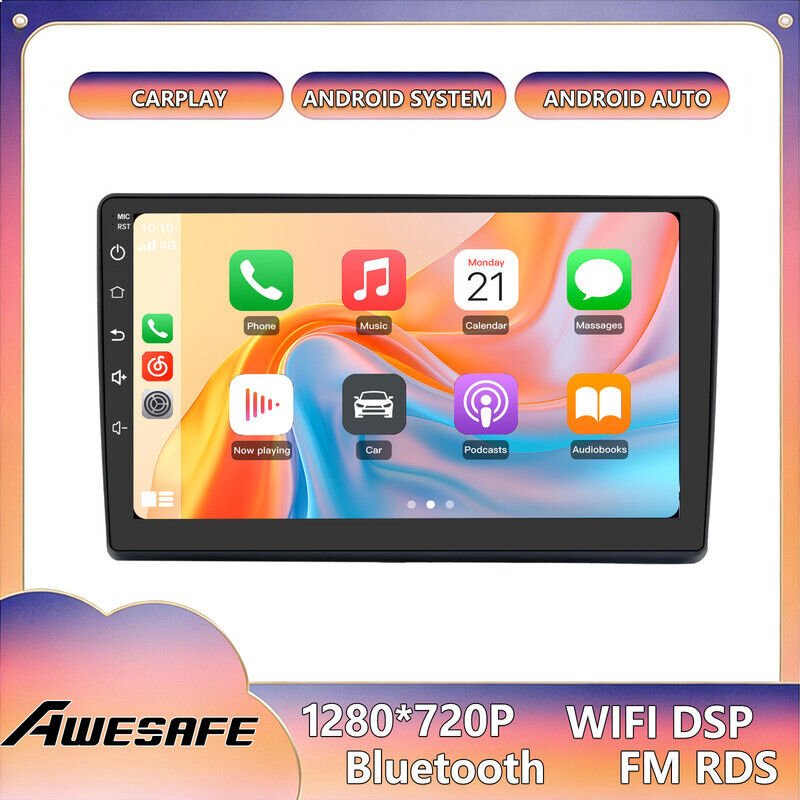 AWESAFE Autoradio Android 13 für Fiat Ducato (2006–2015) 6GB+128GB 9'' Touchscreen Bluetooth CarPlay Android Auto GPS Wi...