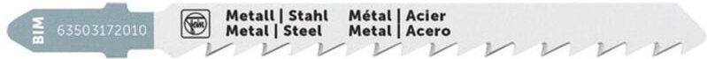 63503172010 Stichsägeblatt für Metall bim 75 T1.2/2.5 ms sc 5 St. - Fein