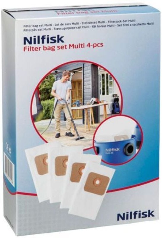 Filterbeutel für Multi 4 Stück - Nilfisk