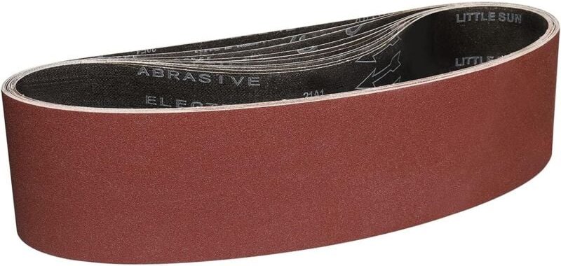 Ineasicer Schleifbänder 100x915 mm - 10 Stück Schleifbänder mit 100er Körnung zum Schleifen und Polieren mit tragbarem B...