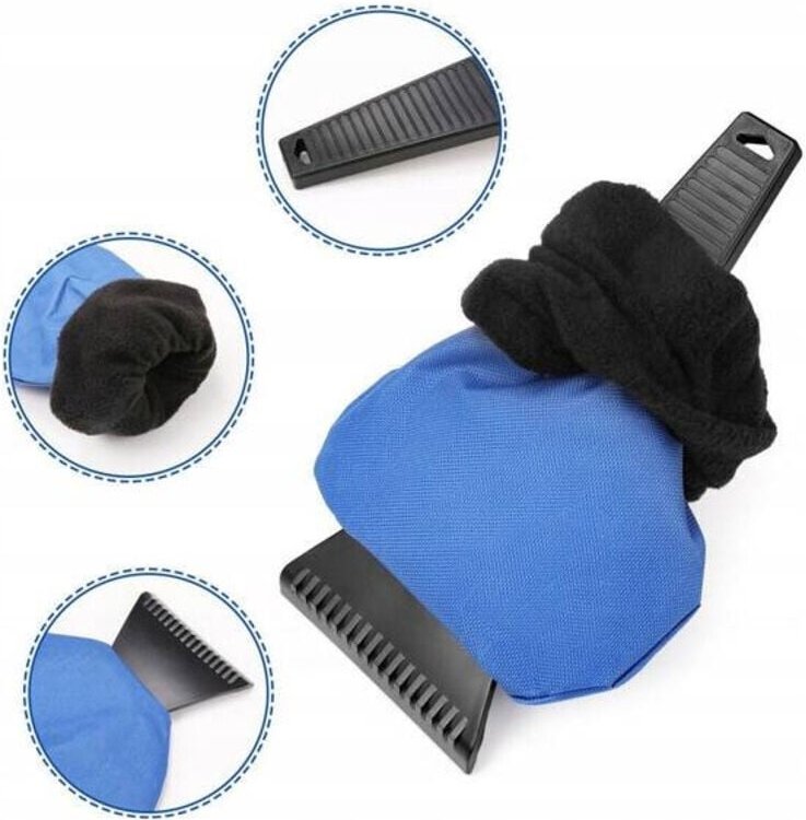 ECARLA Eiskratzer mit Handschuh Blau SKROB06N