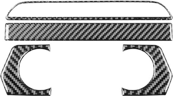 Real Carbon Fiber für Mazda CX9 CX-9 2016-2022 Center Console AC Knob Control Panel Cover Trim Innen Zubehör