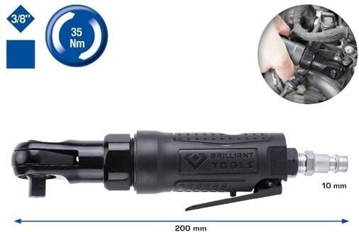 Brilliant Tools - 3/8" Druckluft-Ratsche 35 Nm - BT160602