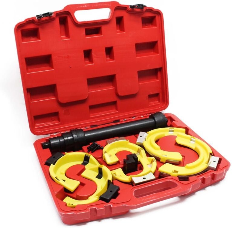 Wiltec Universal Federspanner Set für MacPherson Federbeine, Spannkraft ca. 1000 kg, Feder Montage für viele Automarken,...