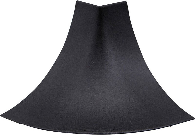 Zubehörset für Wandanschlußleiste, schwarz Leisten - Primo