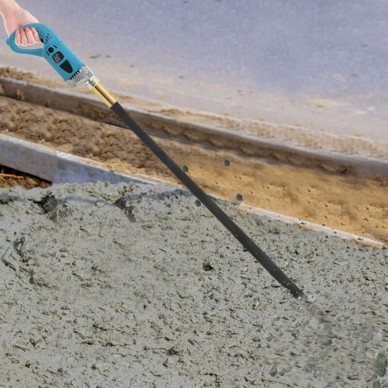 Betonrüttler 1300W 4300 U/min Flaschenrüttler 220V Elektrischer Handrüttler mit 1.5m Schlauch & ABS-Gehäuse Rüttler zu B...