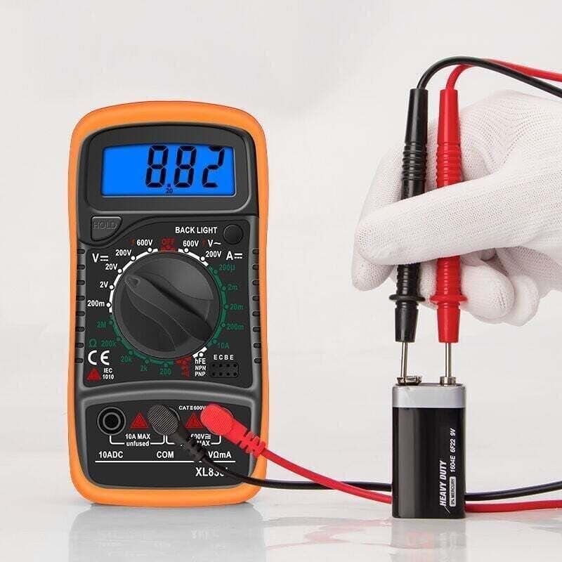 XL830L 2000 Count Digital Multimeter Mini Multimeter Batterietester Strom Spannung AC DC Widerstand Summer Transistor Vo...