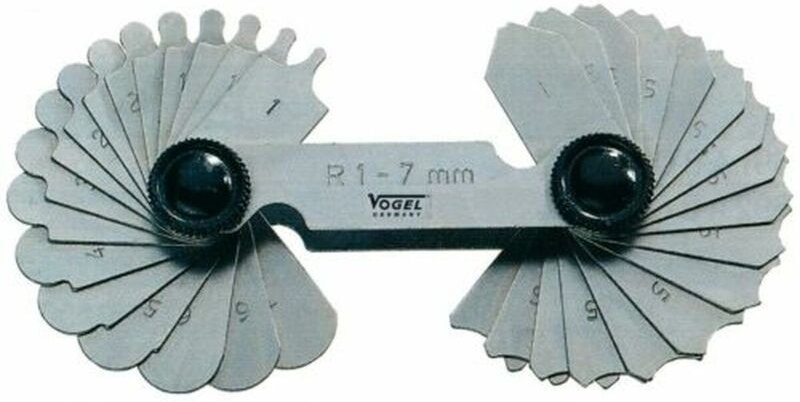 Spiel mit Messlehren für Radios VOGEL Edelstahl