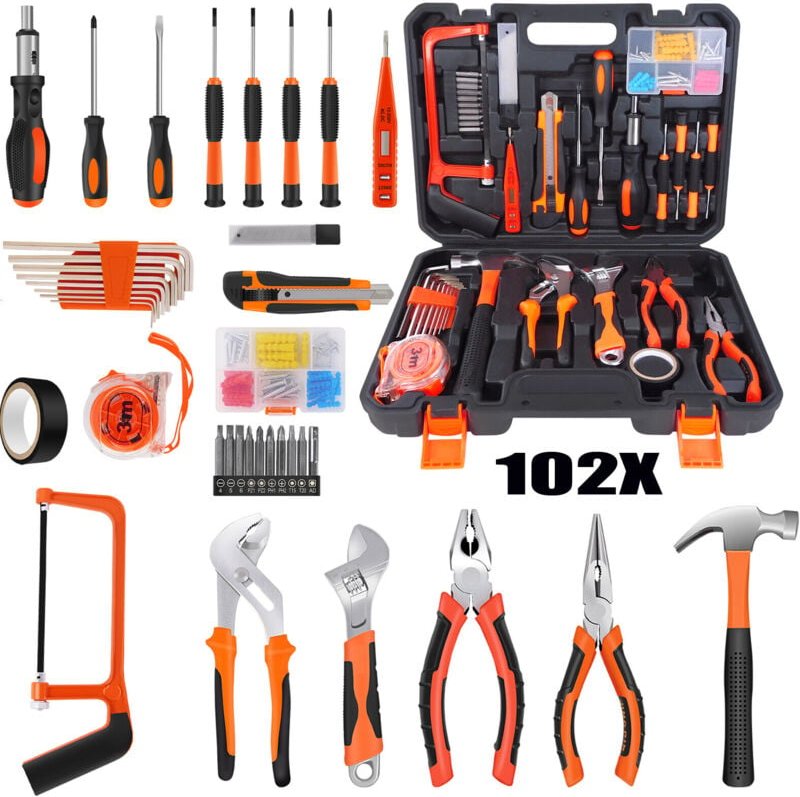 Werkzeugkoffer 102tlg Werkzeug Satz Werkzeugkasten Werkzeugkiste Handwerkzeuge