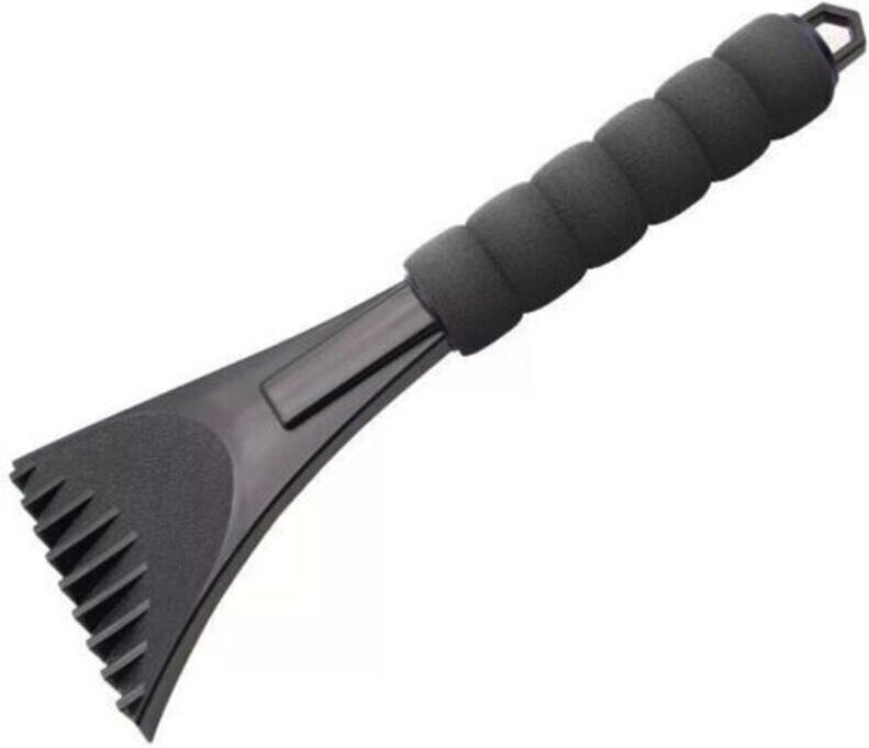 Autoschneeschaufel, Autoeisschaufel, Schnee- und Eiskratzer, Autofensterkratzer, Autoscheiben-Eiskratzer (1 Stück - schw...