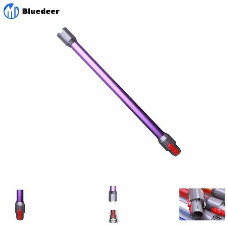 Verstellbares Verlängerungsrohr für Dyson V7 V8 V10 V11 V15 Akku-Staubsauger (1 violettes Verlängerungsrohr)