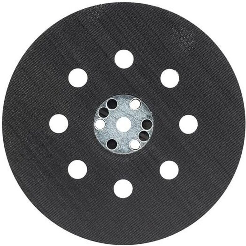 Schleifteller mittelhart (für Farbe, Spachtelmasse, 8 Löcher, Ø 125 mm, Exzenterschleifer-Zubehör) grau