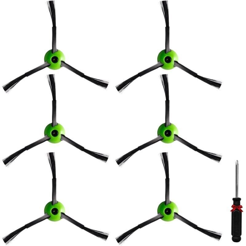 Set mit 6 Ersatz-Seitenbürsten für iRobot Roomba Staubsauger der Serien J5, J5+, J6, J6+, J7, J7+, J8, J8+, J9, J9+, I3,...