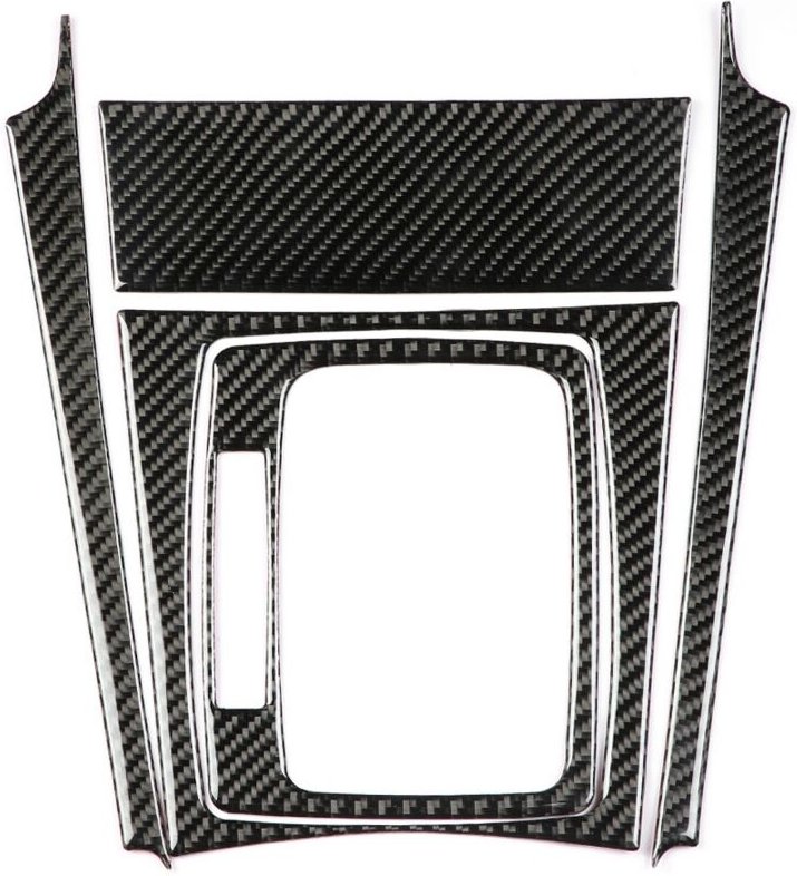 Aramox Schalthebel-Abdeckung aus Kohlefaser für W204 C-Klasse 07-13 (Linkslenker)