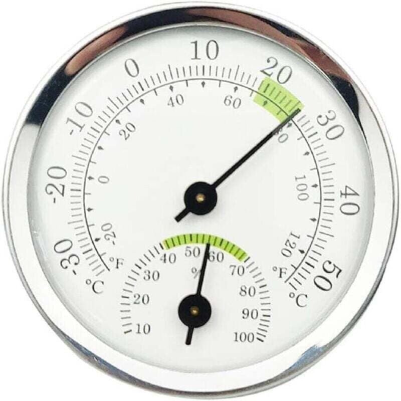 Hygrometer-Thermometer, Innen-Außenthermometer, Feuchtigkeitssensor, misst Temperatur und Luftfeuchtigkeit im Gartengewä...